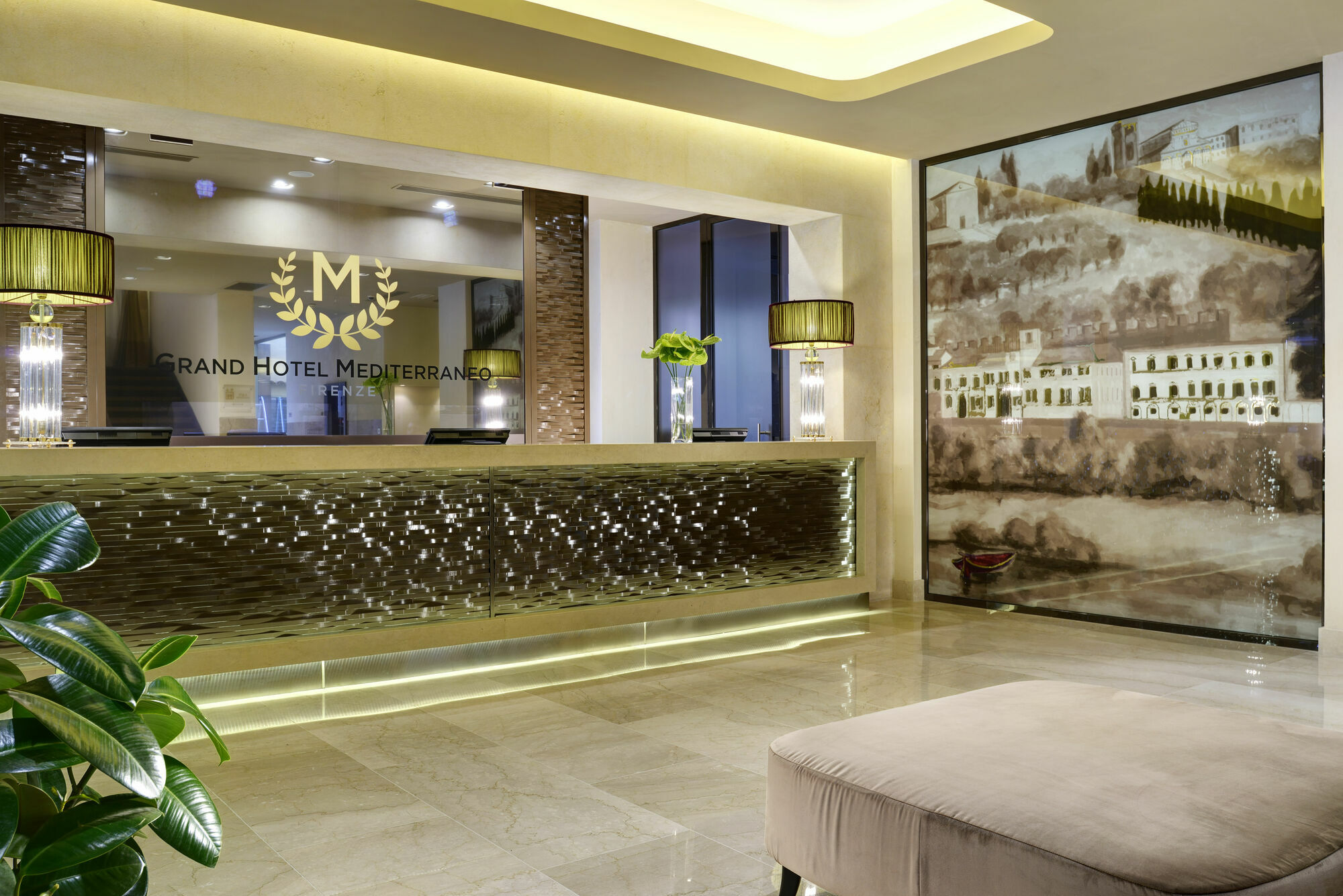 Fh55 Grand Hotel Mediterraneo Флоренция Интериор снимка